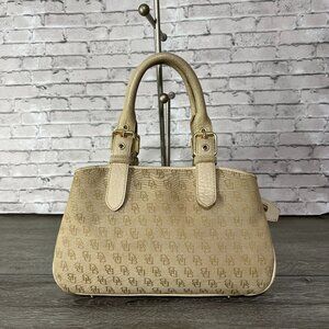 Dooney Bourke Handbag Vintage Shoulder Signature Cream